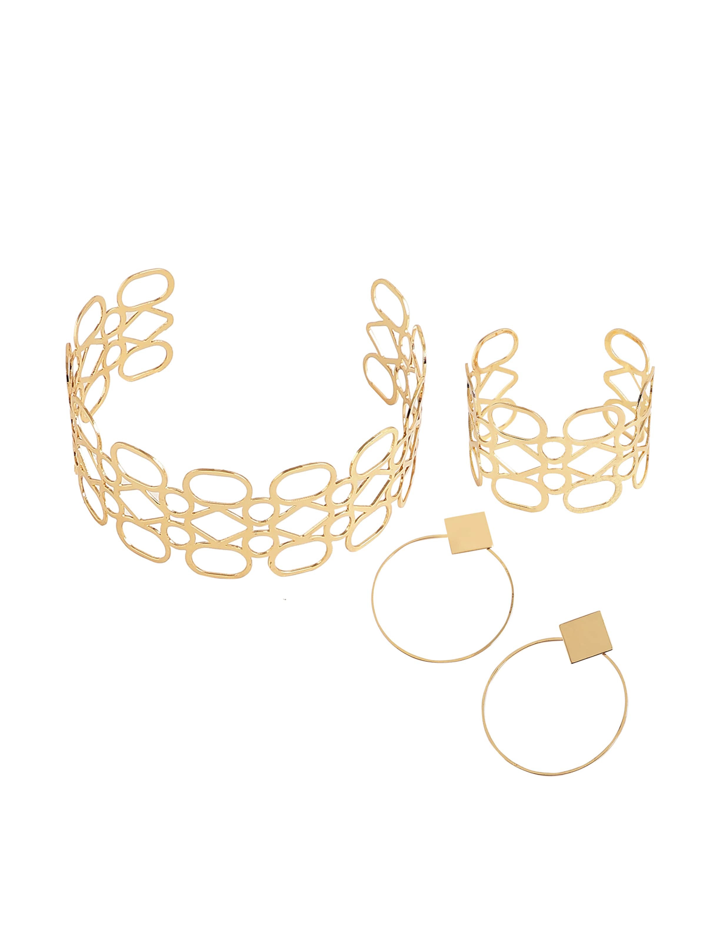 SOHI Sada šperků ' Sartaj ' – zlatá: přední strana