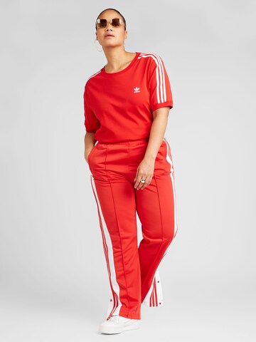 raudona ADIDAS ORIGINALS Standartinis Kelnės 'Adibreak'