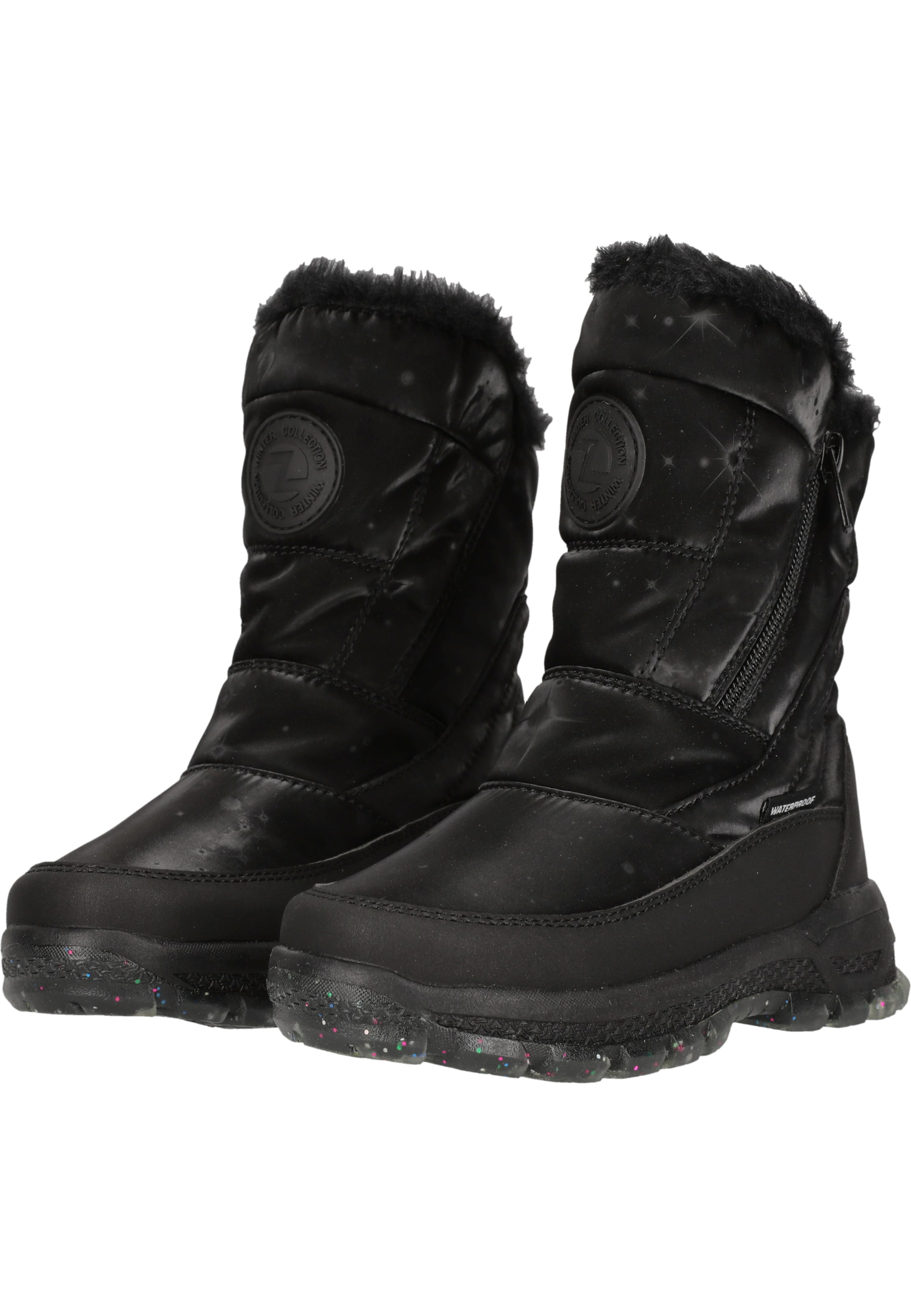 ZigZag Snow Boots 'Lamia' in Black