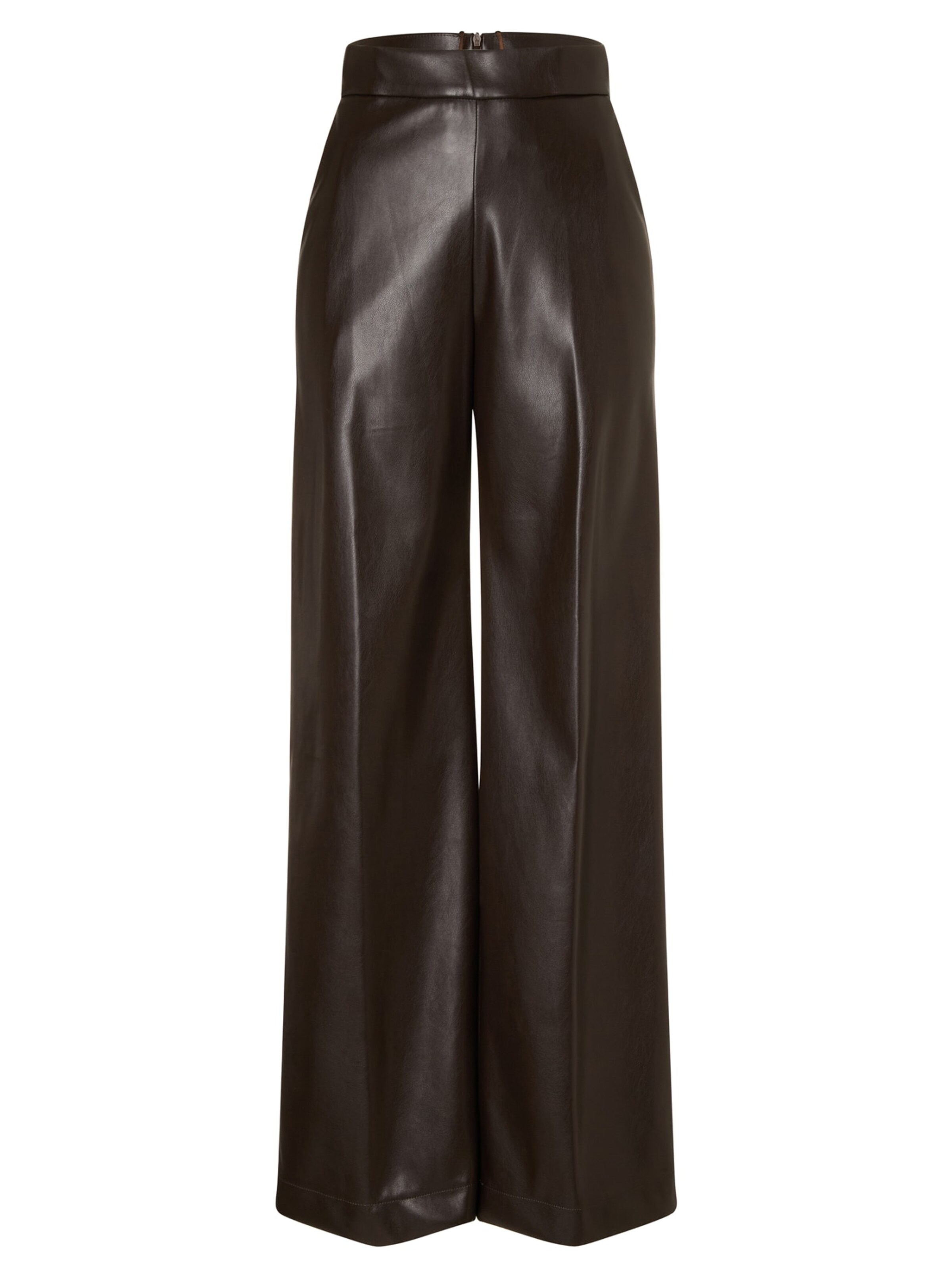 Ana Alcazar Wide leg Broek 'Enoras' in Bruin: voorkant