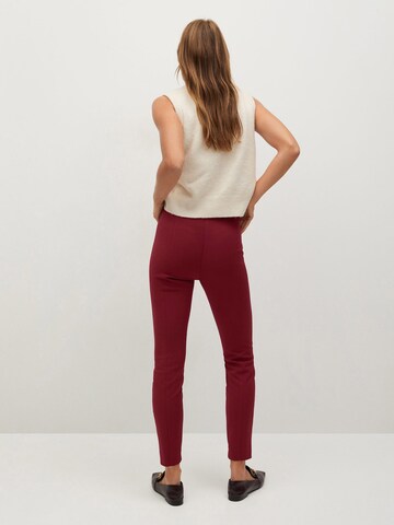 MANGO Slimfit Broek 'Avanti' in Rood