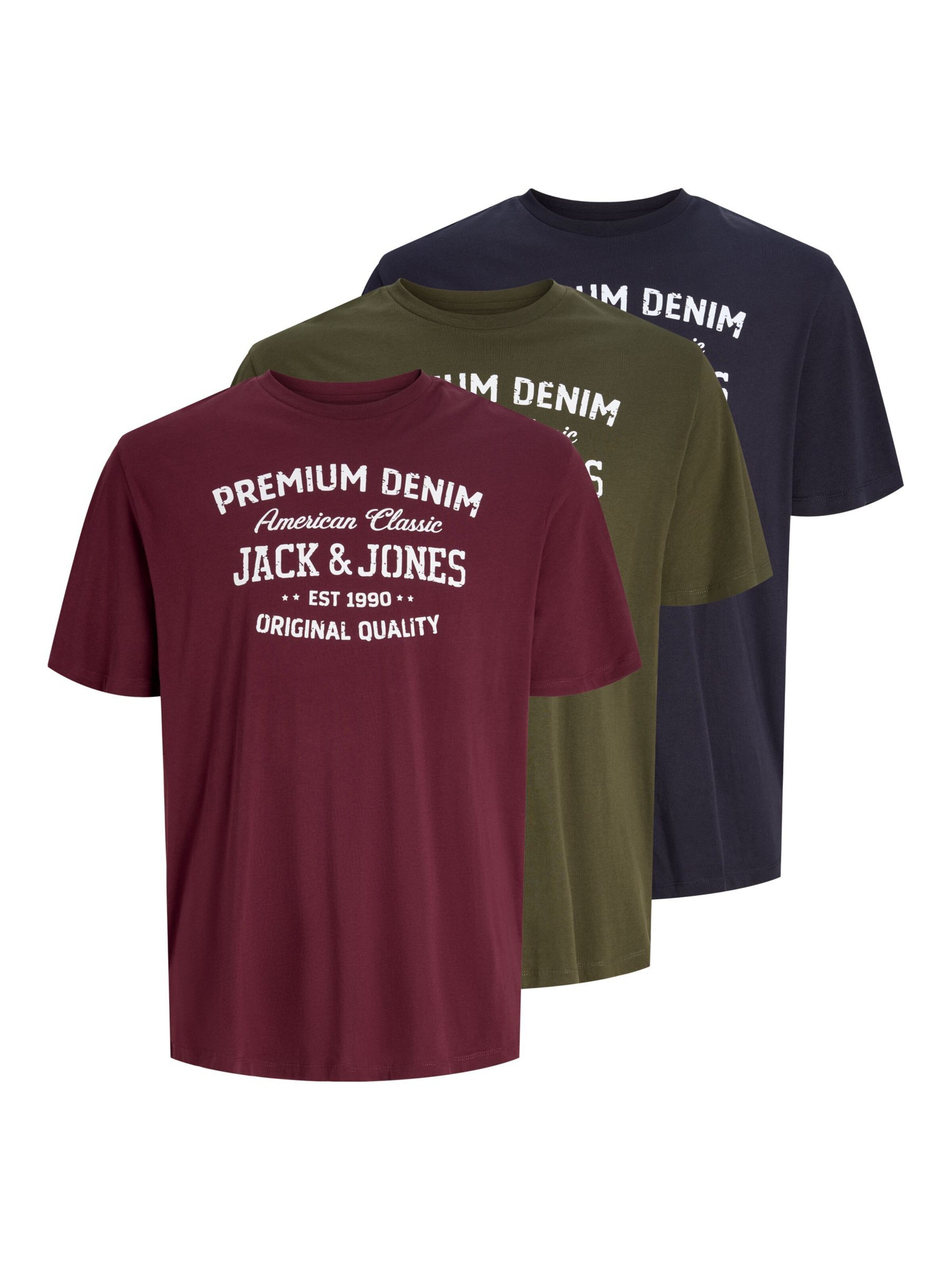 T-Shirt JACK & JONES en bleu : devant