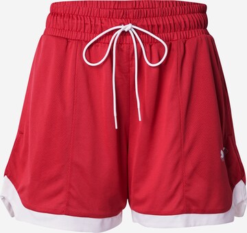 PUMA Regular Workout Pants in Red: front