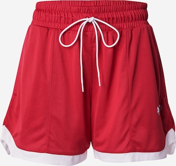 PUMA - Regular Calças de desporto em vermelho: frente