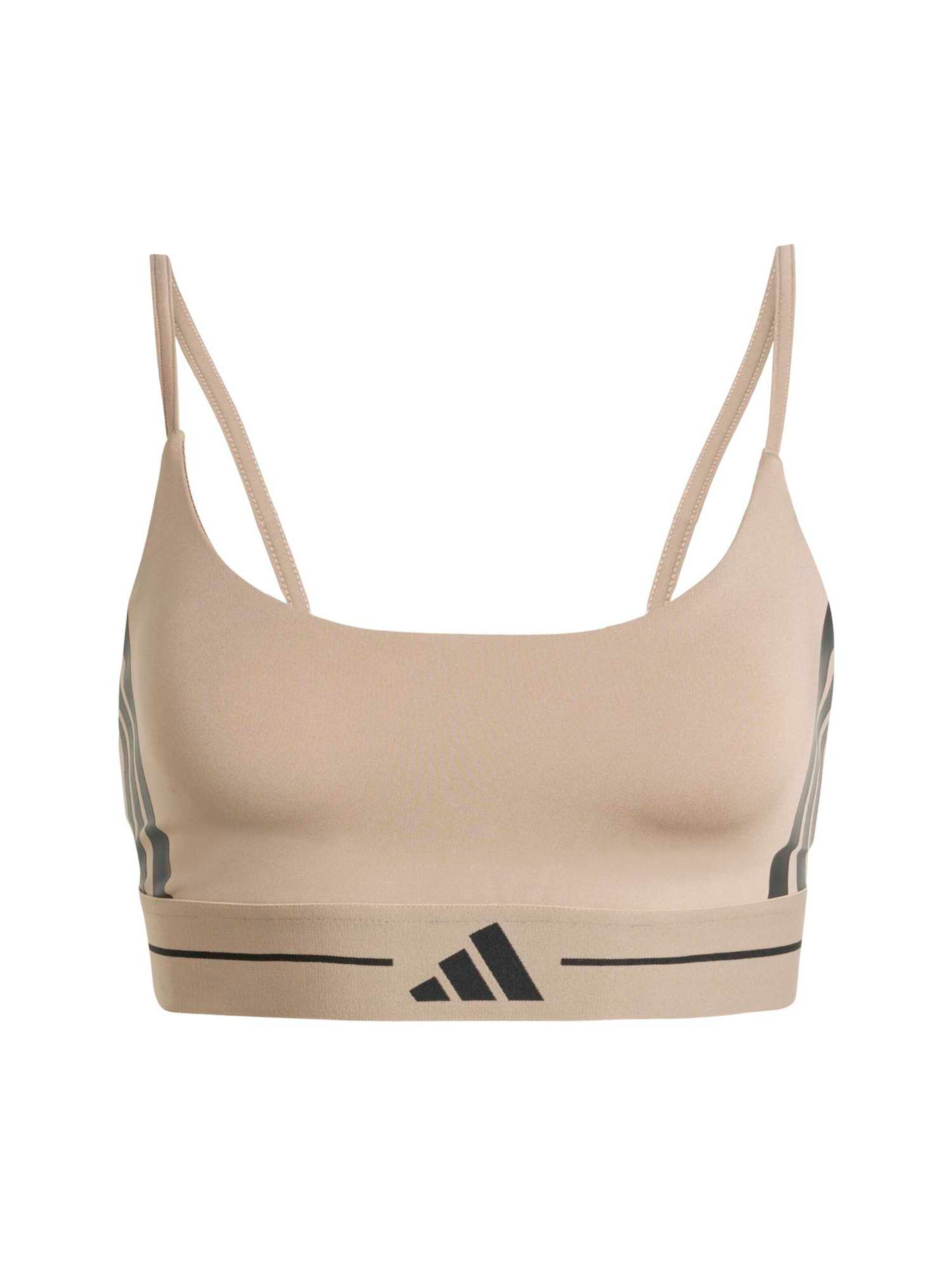 ADIDAS PERFORMANCE Bustier Sport bh 'HYG' in Bruin: voorkant