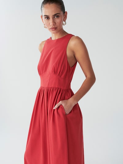 BWLDR Jurk 'SONA MAXI DRESS' in de kleur Rood, Productweergave