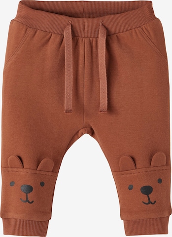 NAME IT Tapered Pants 'Olaf' in Brown: front