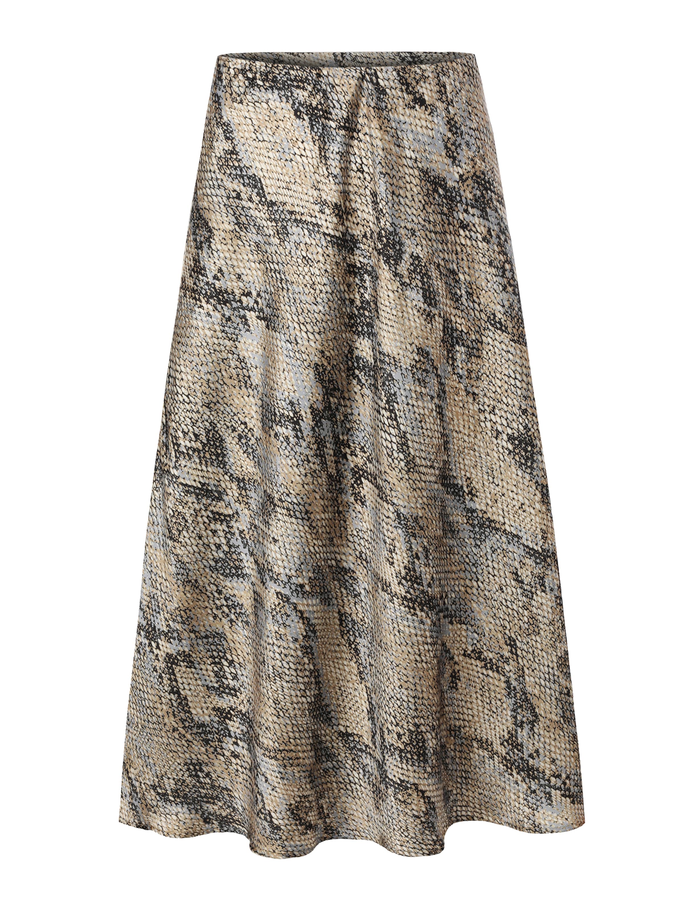 TATUUM Rok 'Satini 8' in de kleur Beige / Zwart, Productweergave