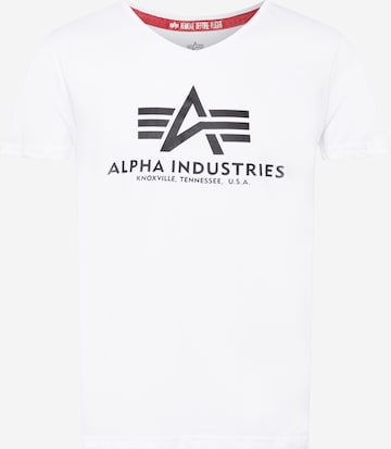 ALPHA INDUSTRIES Shirt in White: front