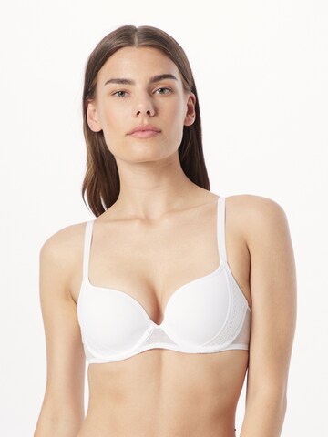 PASSIONATA T-shirt Bra in White: front