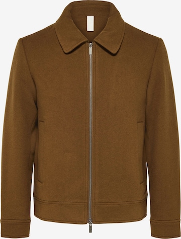 SELECTED Between-season jacket 'Filip' in Brown: front