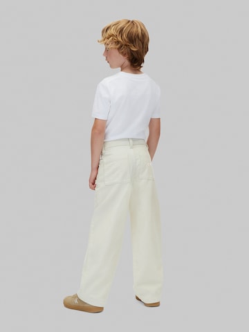 Calvin Klein Jeans Wide Leg Hose in Beige