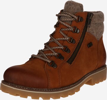 REMONTE Lace-Up Ankle Boots in Brown: front