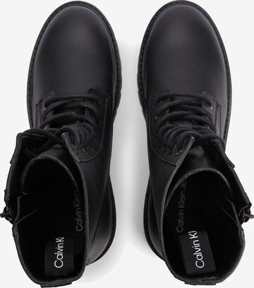 Calvin Klein Jeans Lace-Up Ankle Boots in Black