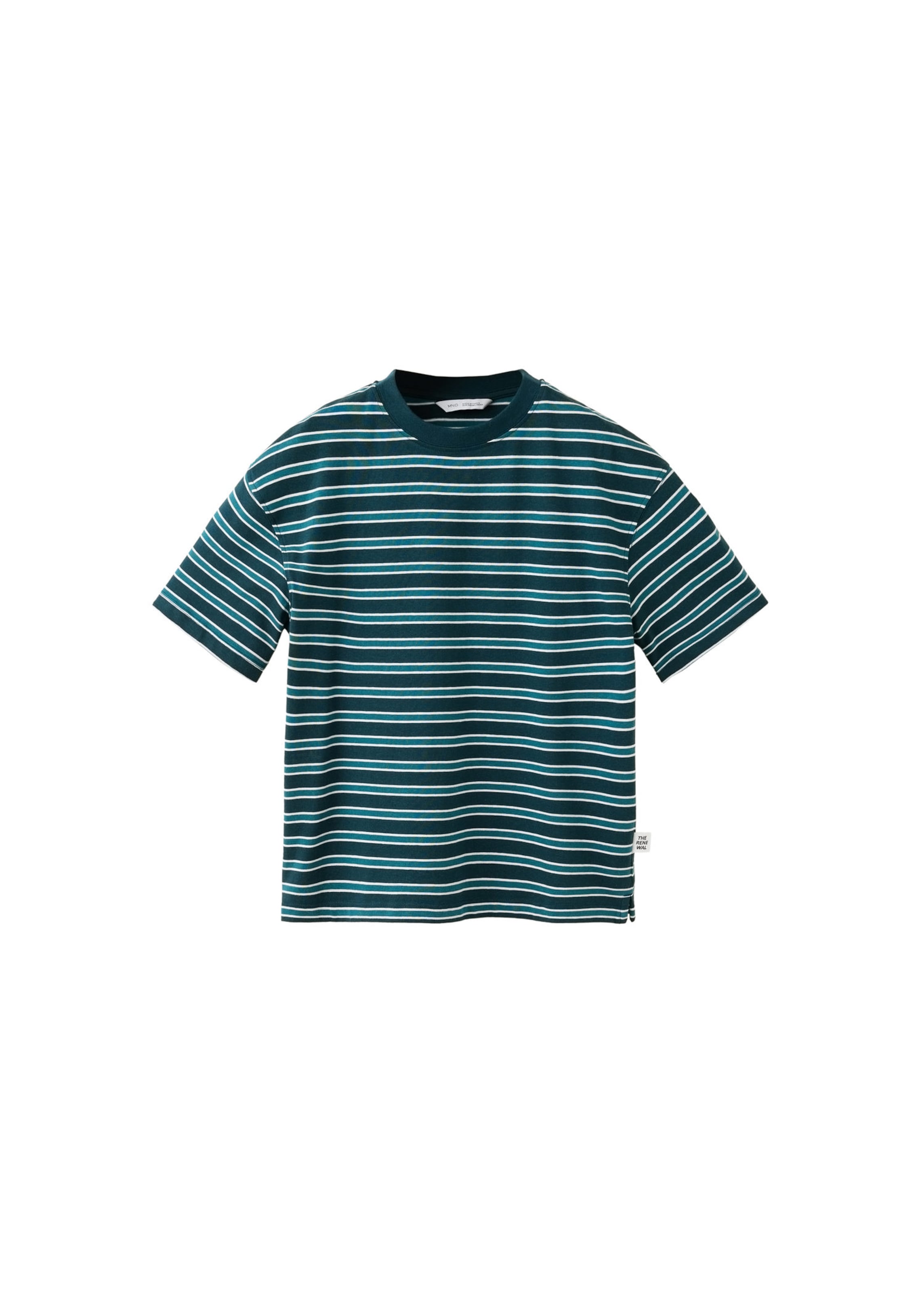MANGO KIDS Shirt in 116 in Emerald / Dark green / White, Item view