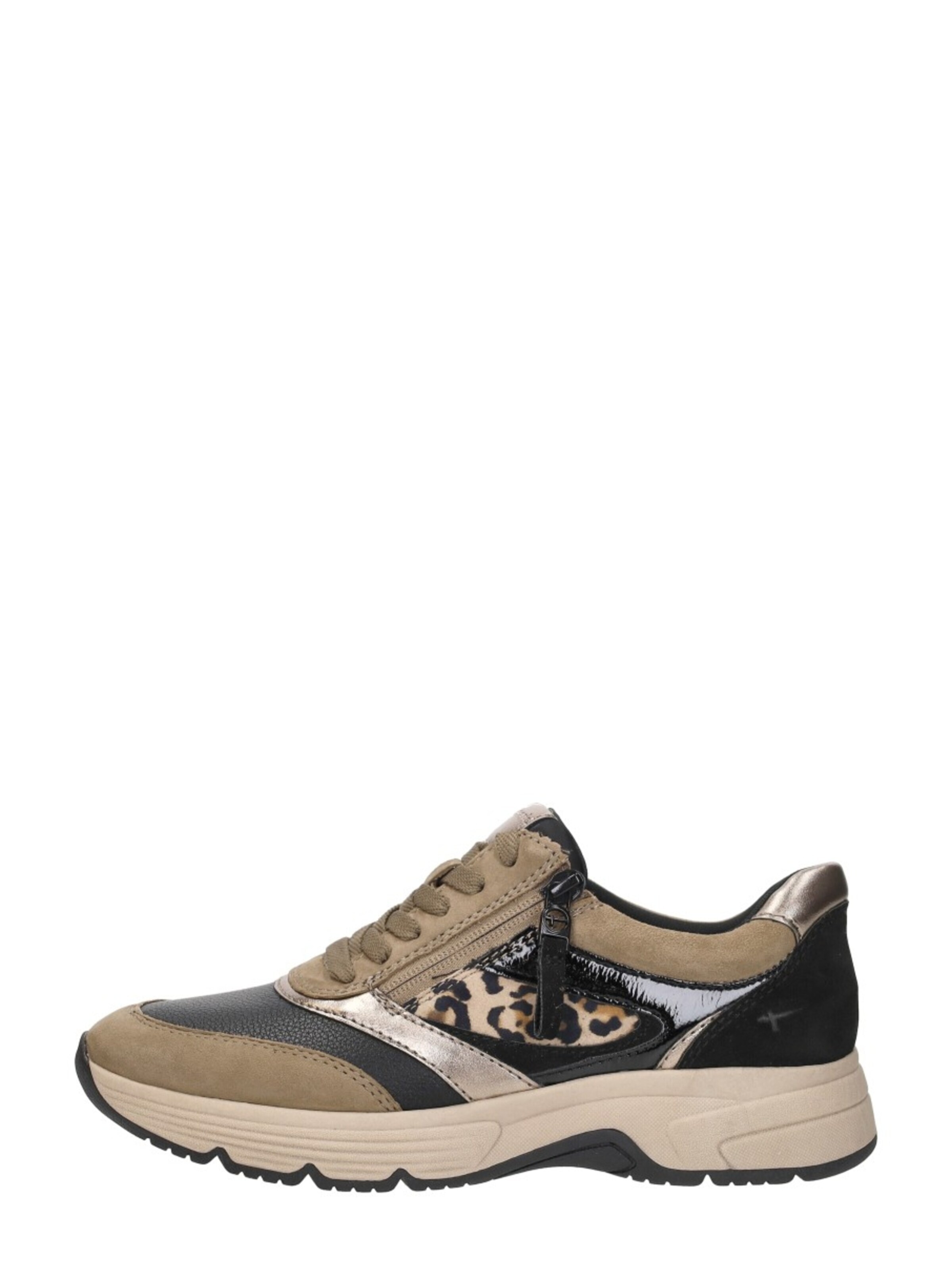 Tamaris Sportieve veterschoen 'Veterschoenen Laag' in Beige: voorkant
