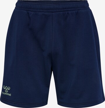 Loosefit Pantalon de sport 'Staltic' Hummel en bleu : devant