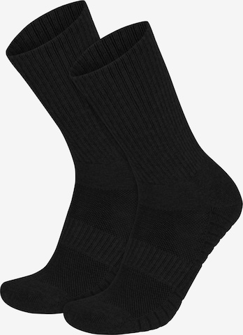 Chaussettes de sport normani en noir : devant