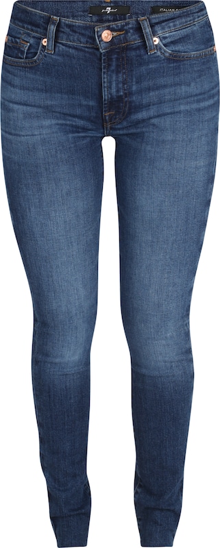 7 for all mankind Skinny Jeans in Dunkelblau