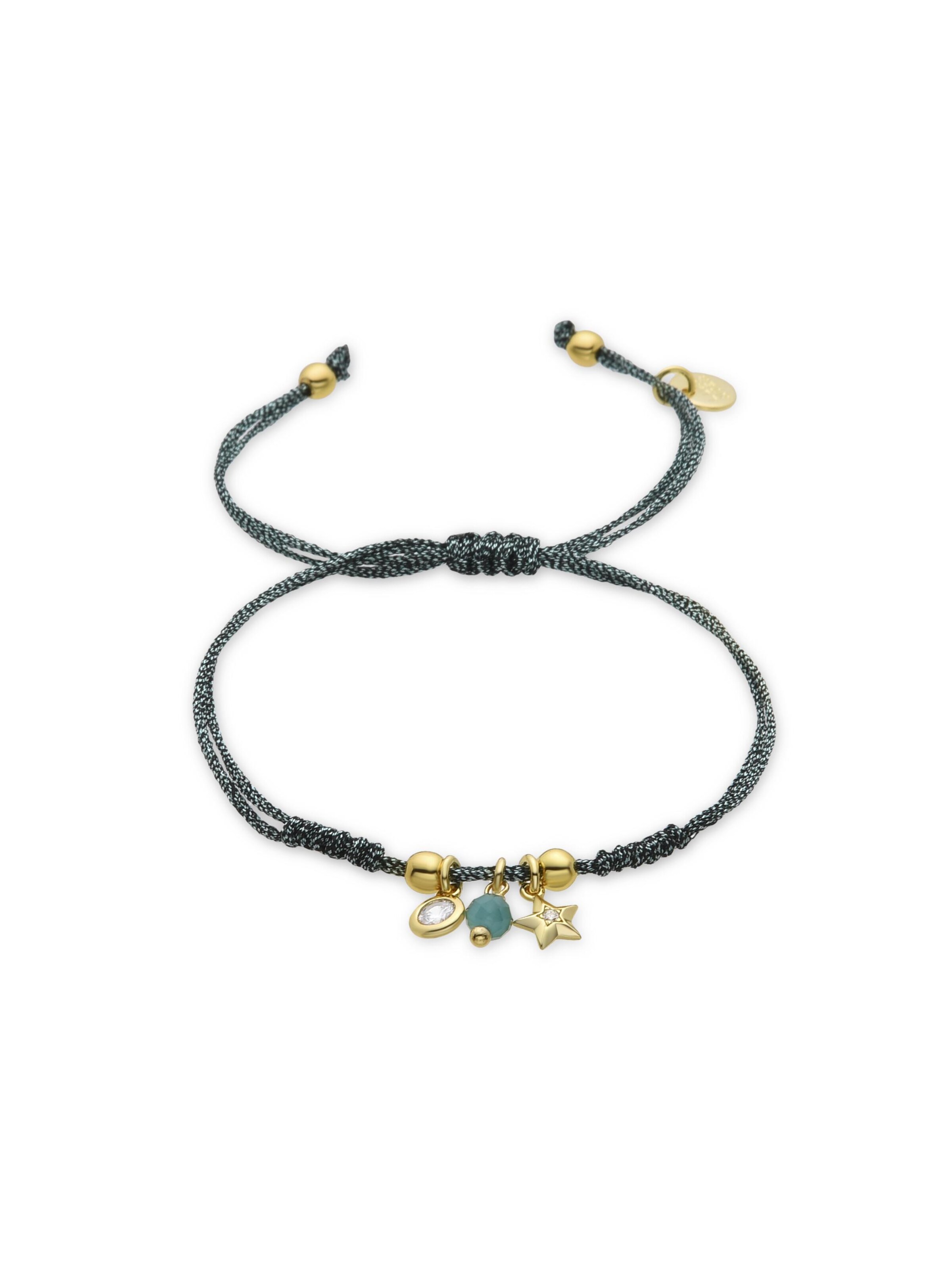 Luxenter - Pulsera 'Estrella' en verde: frente