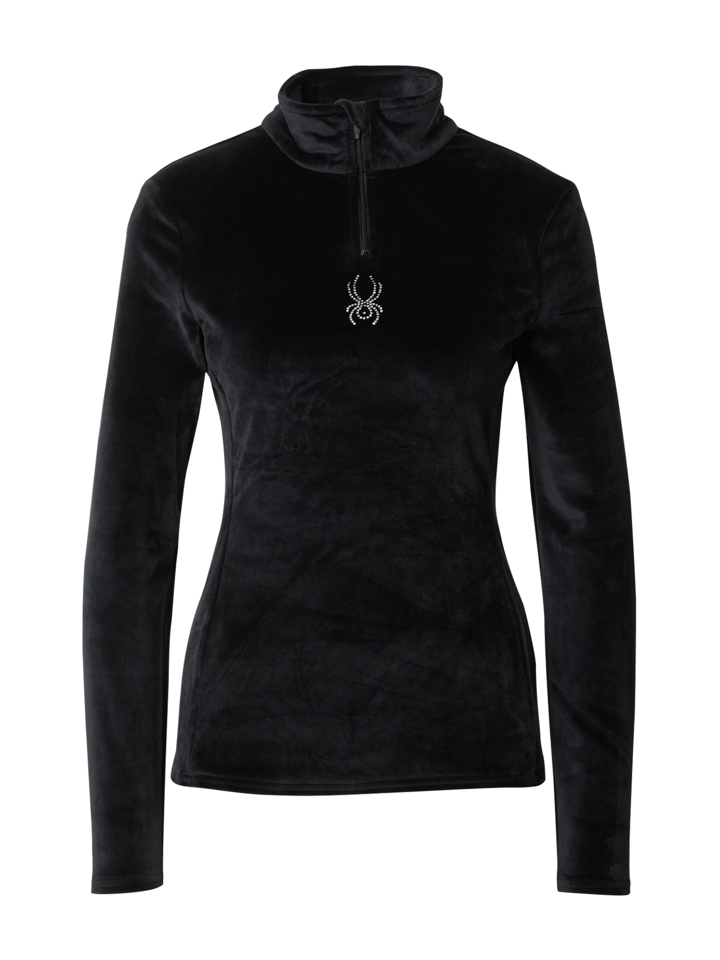 Spyder Sportsweatshirt in Schwarz: Vorderseite