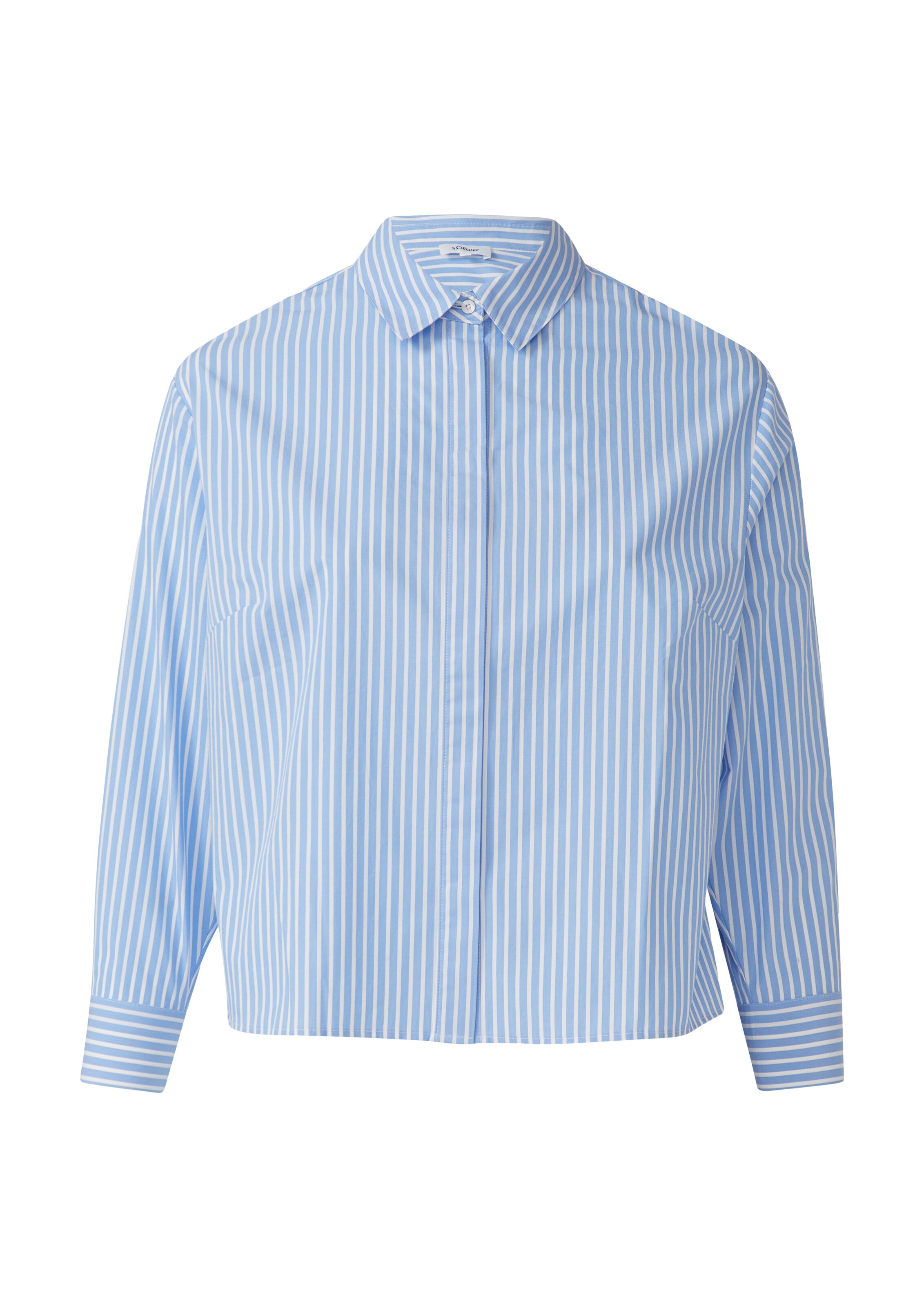 s.Oliver Red Label Plus Bluse in Blau: Vorderseite