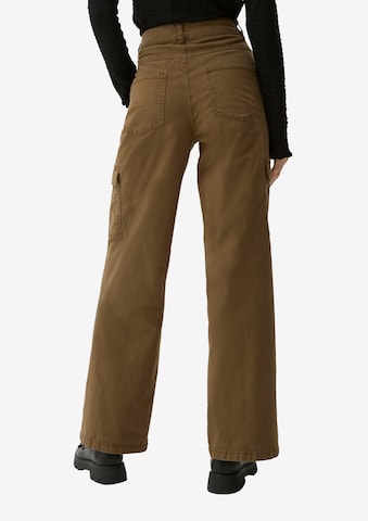 Wide leg Pantaloni cargo di s.Oliver in verde