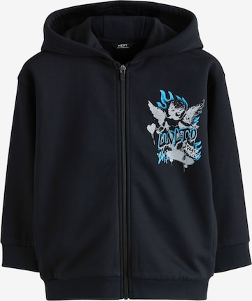Next Sweatjacke in Schwarz: Vorderseite