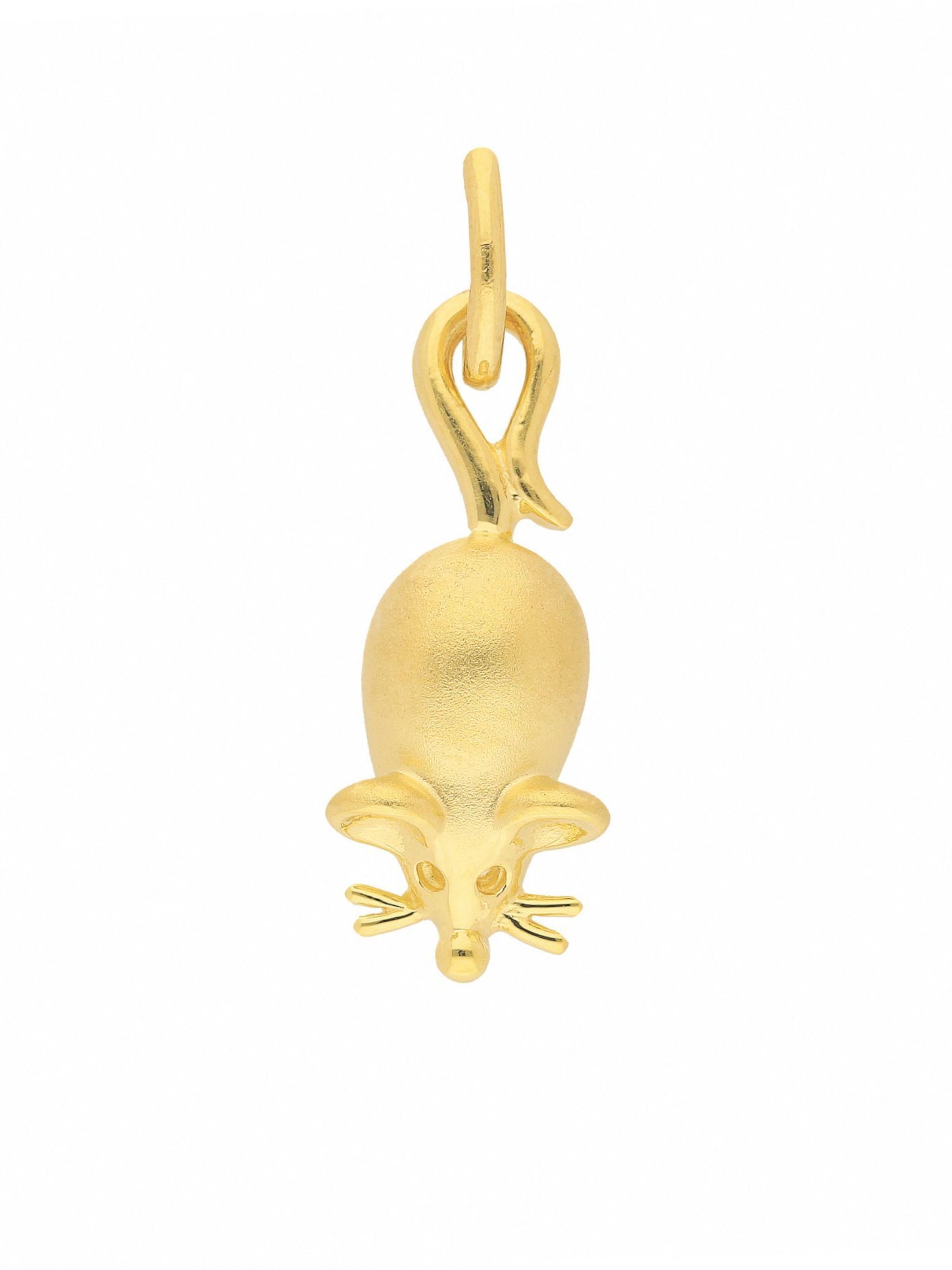 Adelia´s Pendant 'Maus' in Gold: front