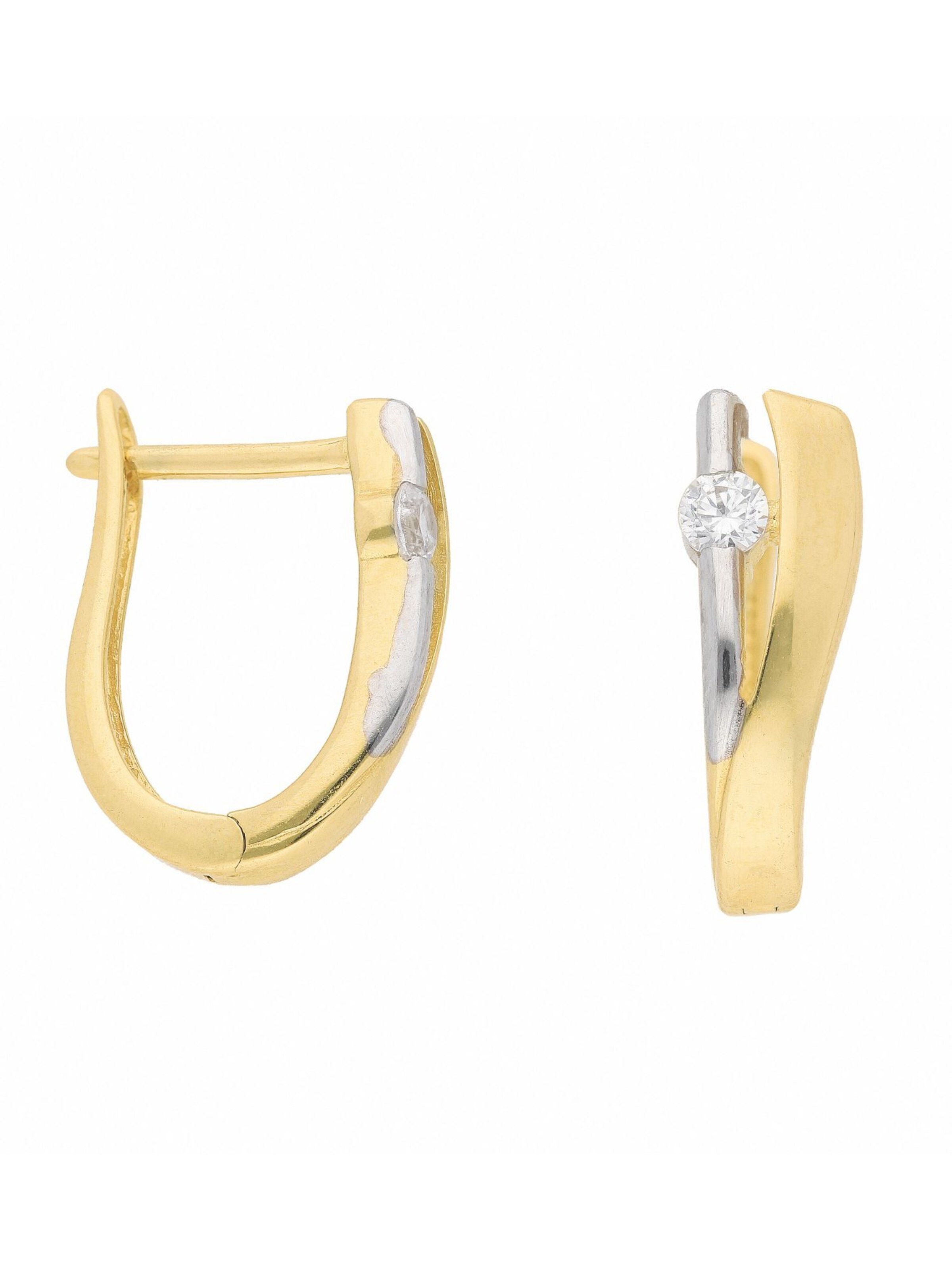 Adelia´s Ohrringe in Gold: Vorderseite