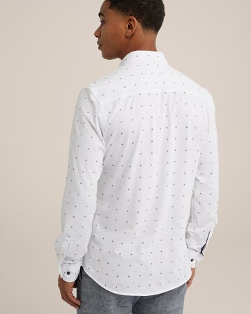 WE Fashion Slim fit Button Up Shirt in White