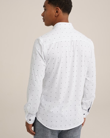 WE Fashion - Slim Fit Camisa em branco