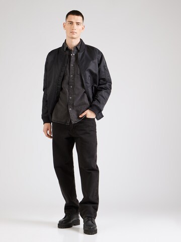 JJ Rebel Regular fit Overhemd 'JREBAUSTIN' in Zwart