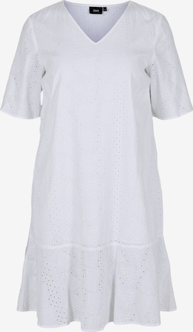 Zizzi Dress 'Mgunda' in White: front