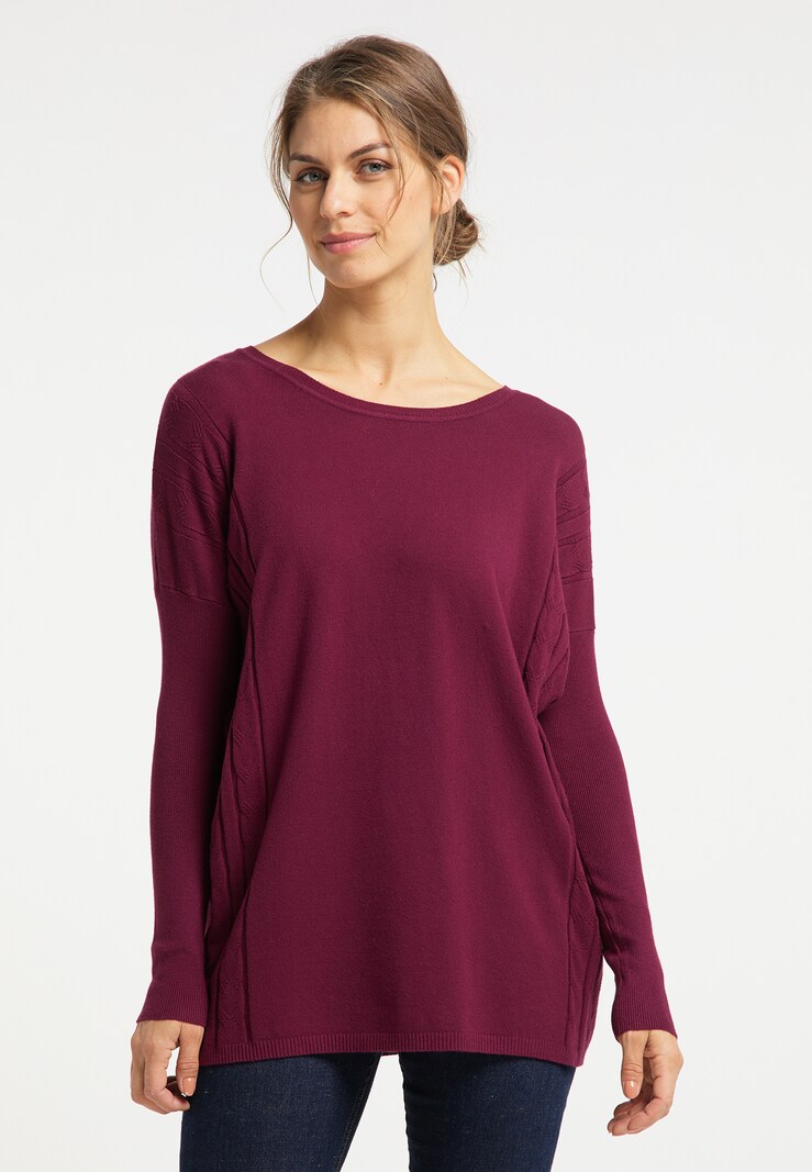Women Clothing Usha Fine-knit sweaters Purple