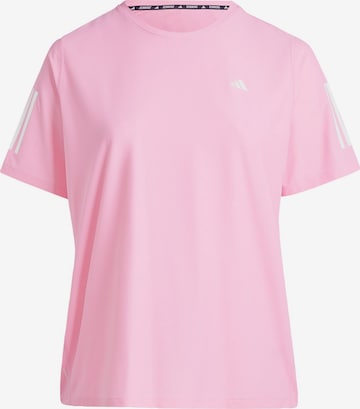 ADIDAS PERFORMANCE Performance Shirt 'Own The Run' in Pink: front