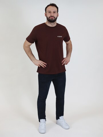 T-Shirt 'Ludis' SPITZBUB en marron