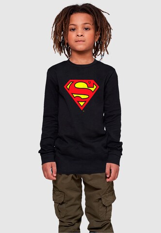 ABSOLUTE CULT Shirt 'DC Originals - Superman Shield' in Zwart: voorkant