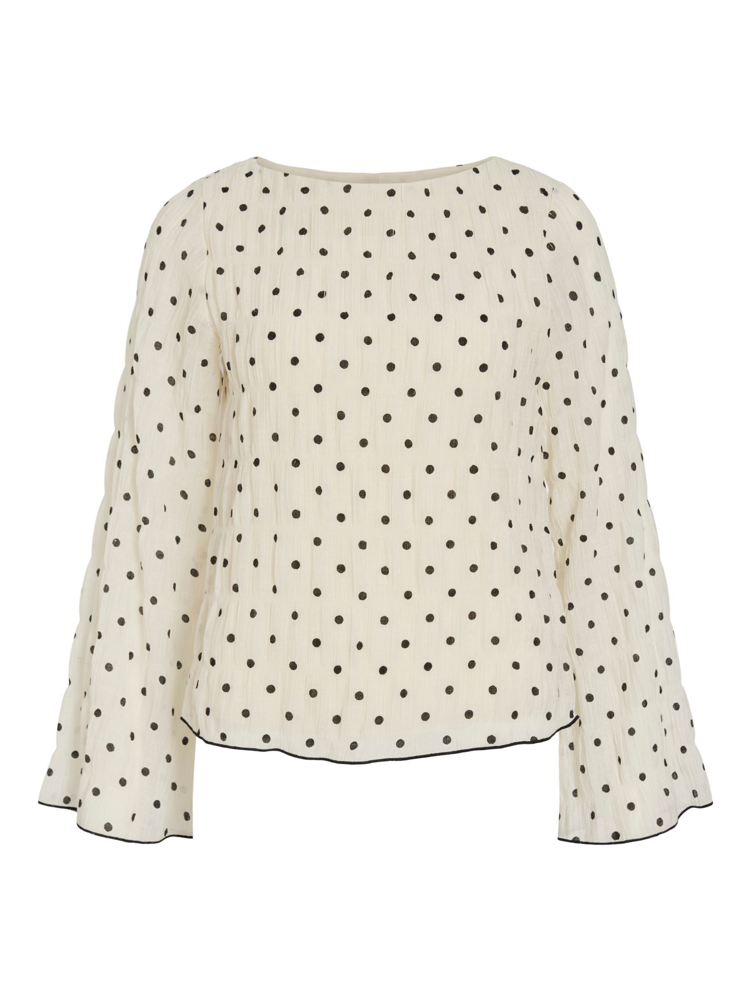 VILA Blusa 'VIEbla' en negro / blanco lana, Vista del producto