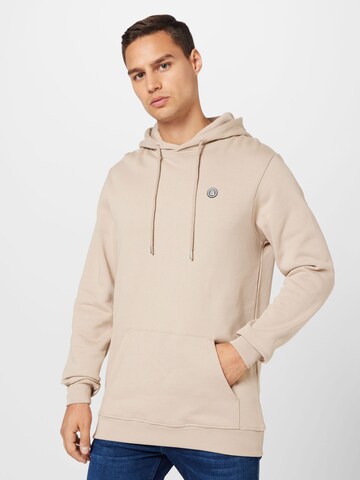 anerkjendt Sweatshirt 'KNIGEL' in Beige: voorkant