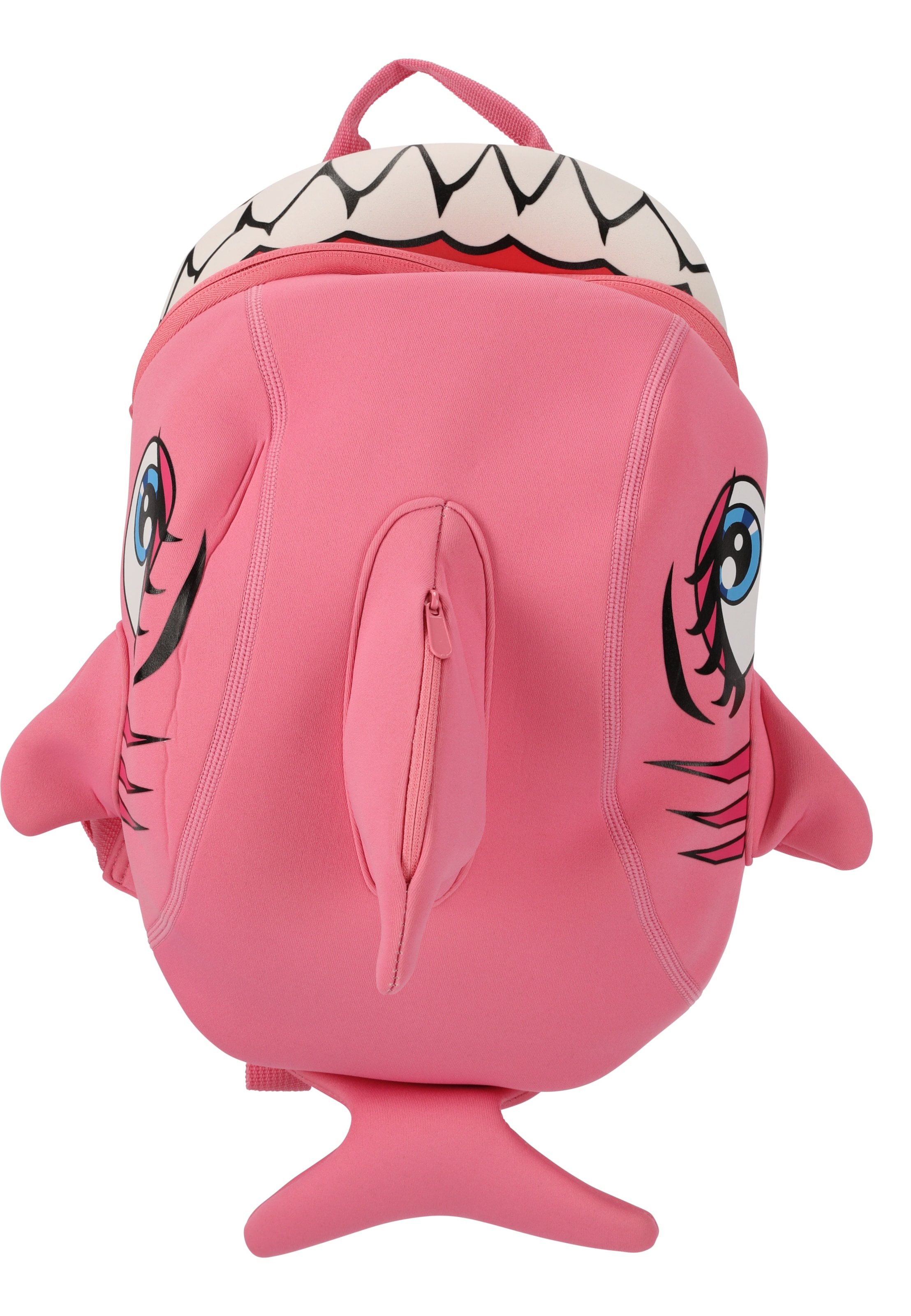 Crazy Safety Backpack 'Shark' in Pink: front