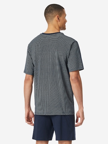 SCHIESSER Short Pajamas 'Comfort Essentials' in Blue