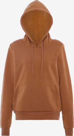 Yuka Sweatshirt in Bruin: voorkant