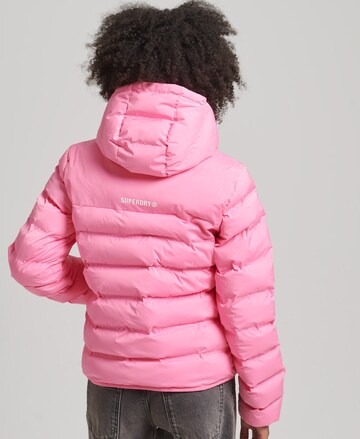 Superdry Зимняя куртка в Ярко-розовый