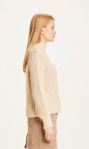 KnowledgeCotton Apparel Sweater 'Myrthe' in Beige