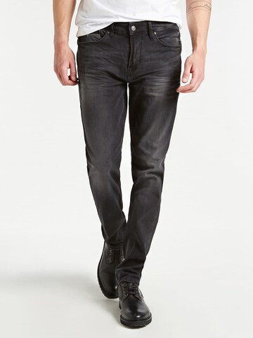 GUESS Skinny Jeans in Black: front