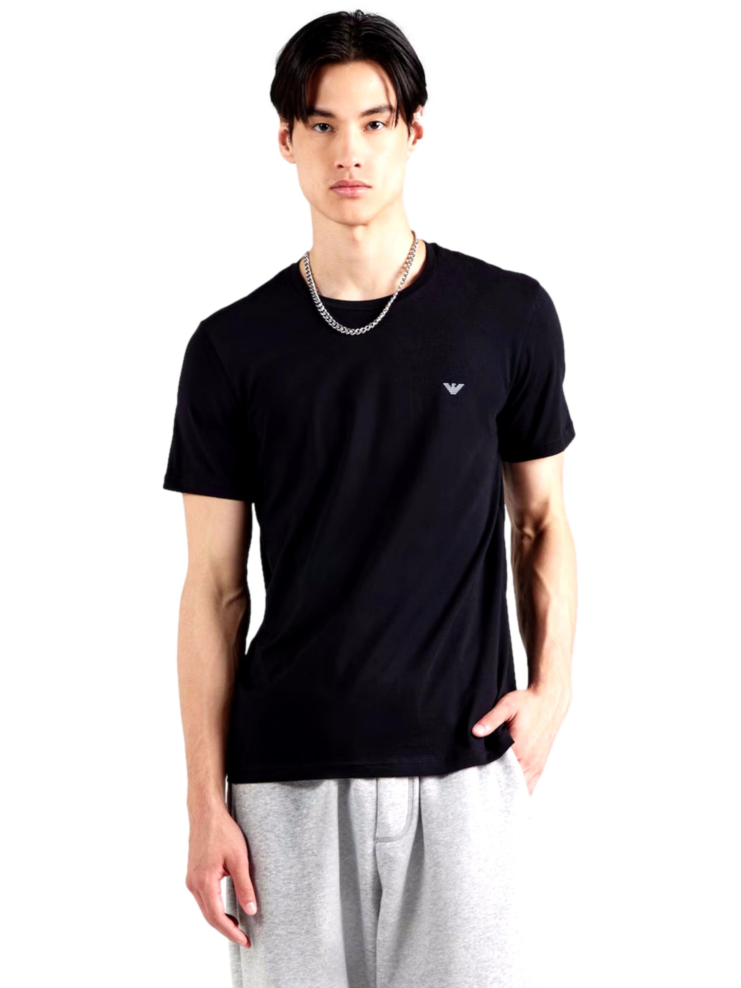 Emporio Armani Shirt in Grijs: voorkant