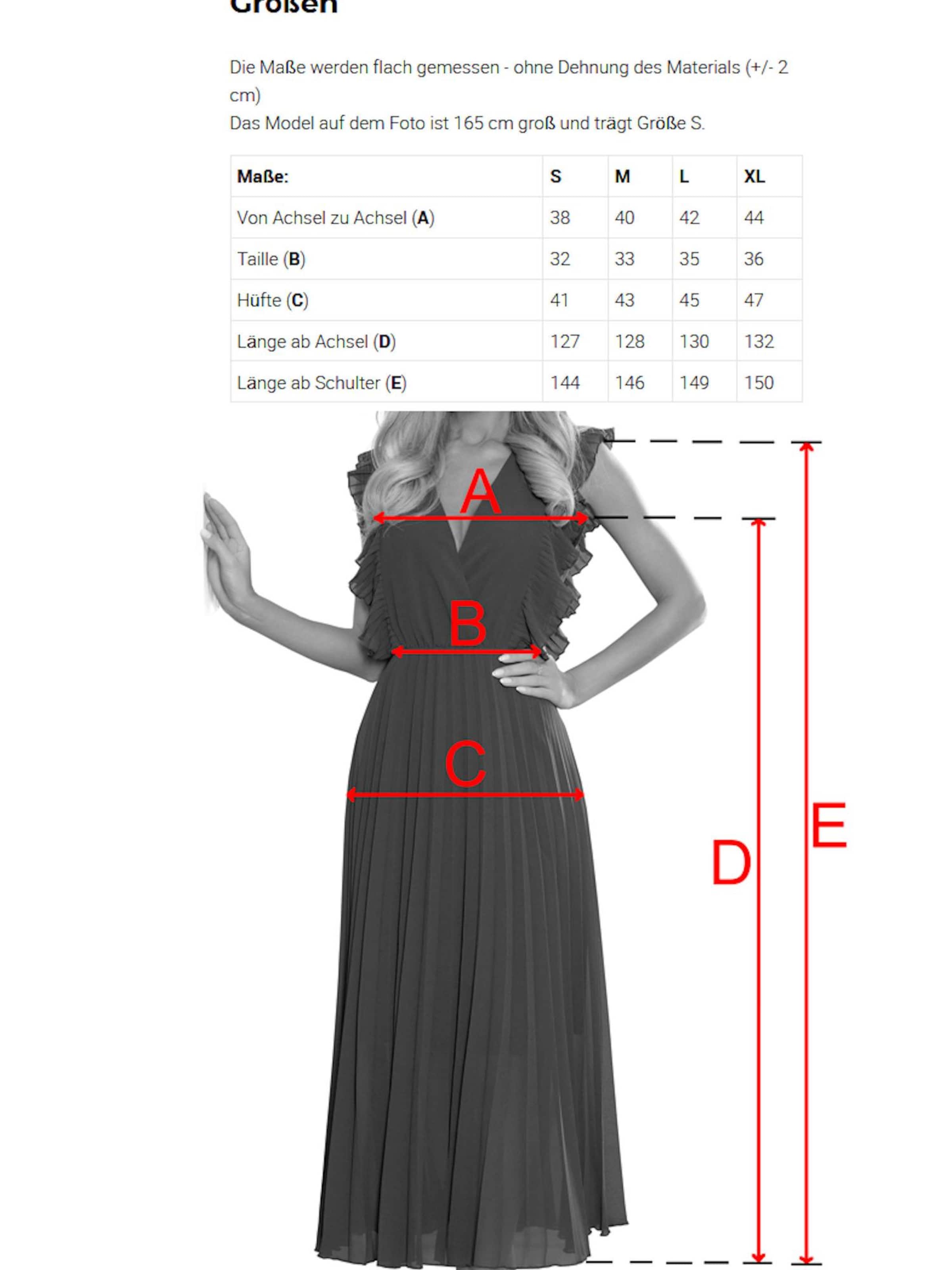 Numoco Abendkleid 'Maxikleid Annette'‌‌‌‌‌‌ in Schwarz