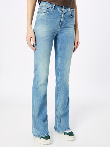 REPLAY Flared Jeans 'NEWLUZ' in Blauw: voorkant