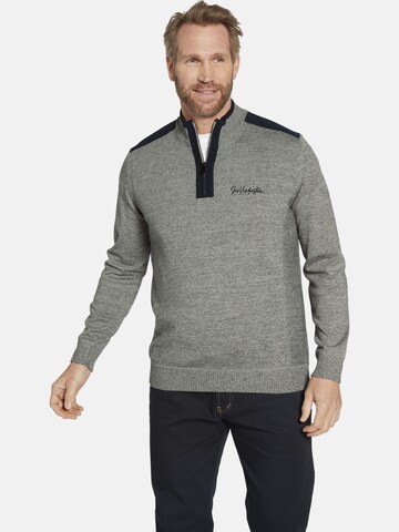 Jan Vanderstorm Sweater ' Dain ' in Grey: front